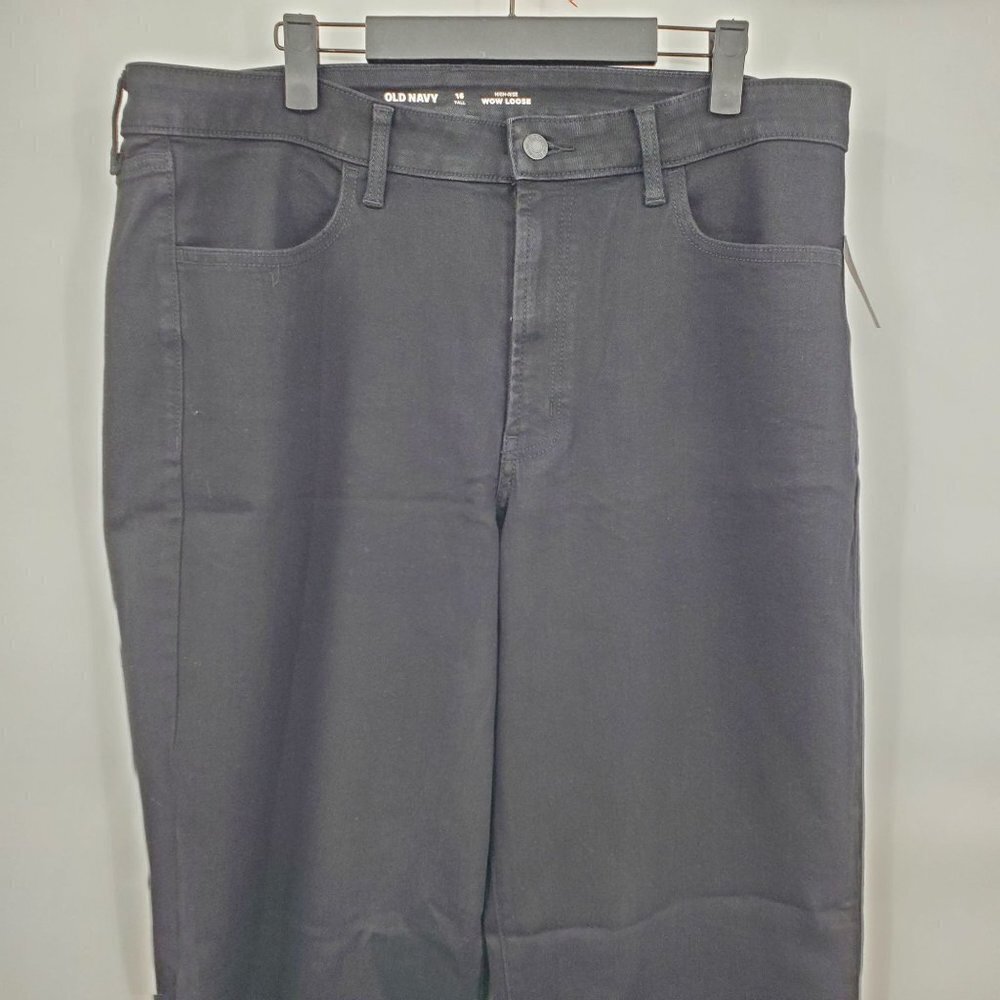 Old Navy High-Rise Wow Loose Jeans Womens Size 16 Tall NWT Straight Cut Denim - Picture 6 of 16